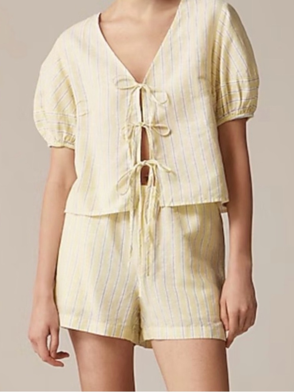 J. Crew Linen Set 3X